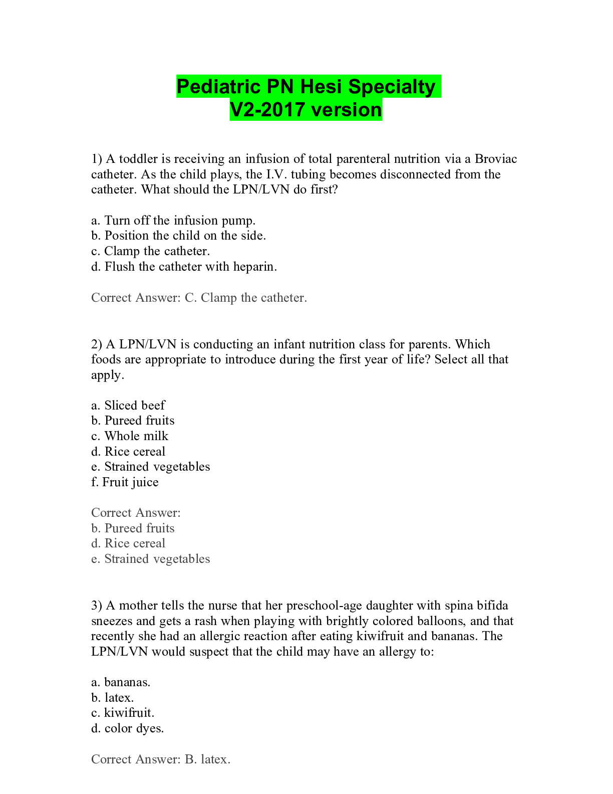 Preview of Pediatric PN Hesi Specialty V2-2017 version.pdf